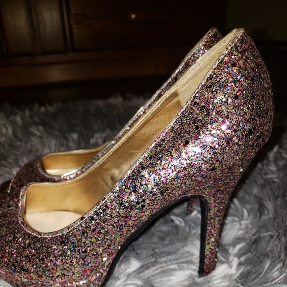 Candies sequined heels size 9m - Picture 2 of 5